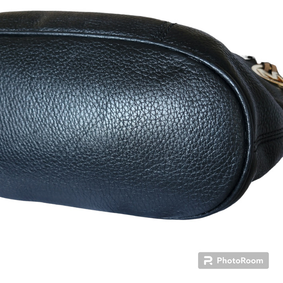 Michael Kors Large Jet Set Woman's Tote Black Leather Snap Closure Super Sharp - Picture 4 of 12